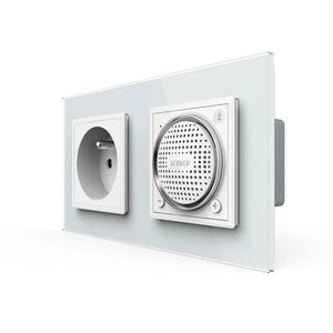 Livolo | Wit | SR+SR | Wandcontactdoos | Bluetooth speaker | France Livolo Nederland B.V.