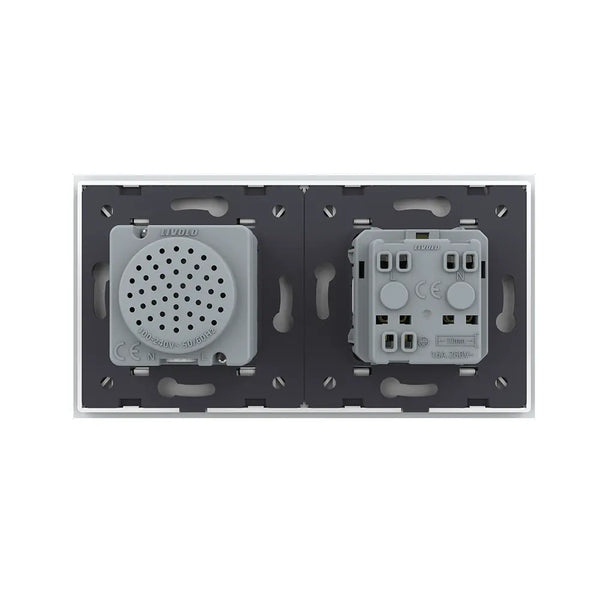 Livolo | Wit | SR+SR | Wandcontactdoos | Bluetooth speaker | France Livolo Nederland B.V.