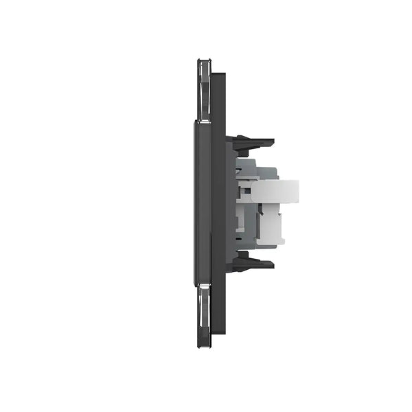 Livolo | Zwart | SR+SR | Wandcontactdoos | Telefoon | Blindplaat | France Livolo Nederland B.V.