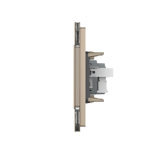 Livolo | Goud | SR+SR | Wandcontactdoos | Telefoon | Blindplaat | France Livolo Nederland B.V.