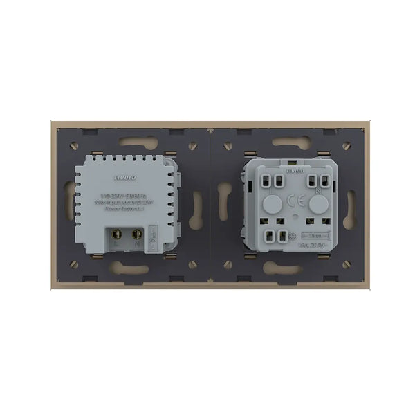 Livolo | Goud | SR+SR | Wandcontactdoos | Wandverlichting | France Livolo Nederland B.V.