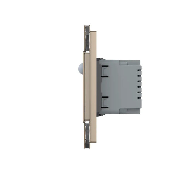 Livolo | Goud | SR+SR | Wandcontactdoos | Wandverlichting | Beweging en nacht sensor | France Livolo Nederland B.V.