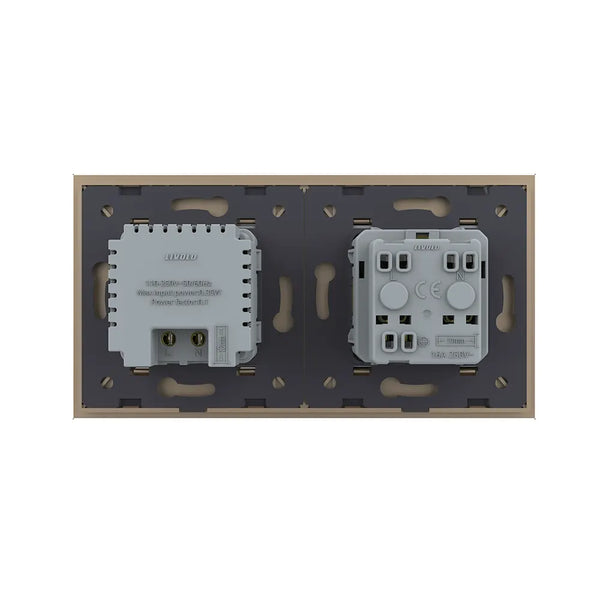 Livolo | Goud | SR+SR | Wandcontactdoos | Wandverlichting | Beweging en nacht sensor | France Livolo Nederland B.V.