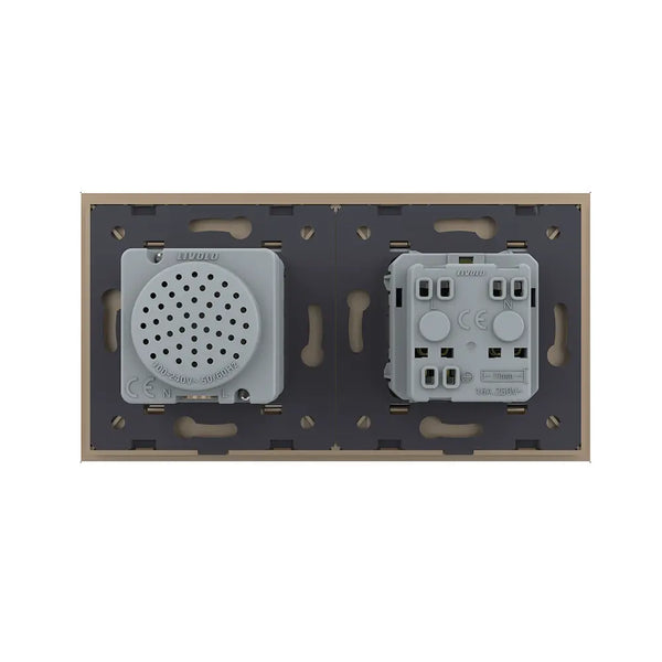 Livolo | Goud | SR+SR | Wandcontactdoos | Bluetooth speaker | France Livolo Nederland B.V.