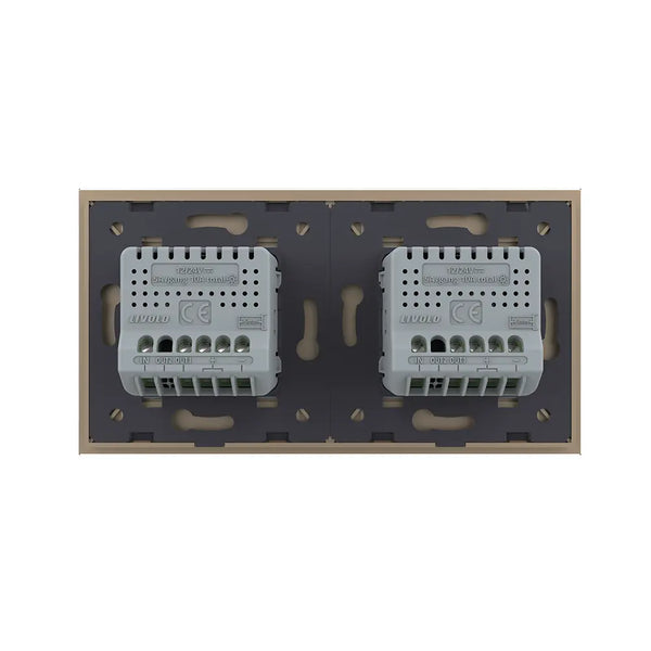 Livolo | Goud | 1+1 | Aan/Uit | 12 of 24V DC | Schakelaar Livolo Nederland B.V.