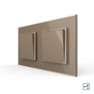 Livolo | Goud | 1+1 | Aan/Uit | Wissel | Wipschakelaar Livolo Nederland B.V.