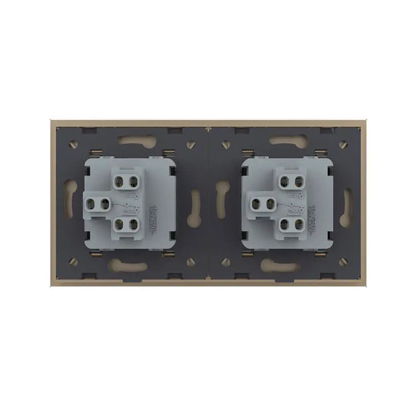 Livolo | Goud | 1+1 | Aan/Uit | Wissel | Wipschakelaar Livolo Nederland B.V.