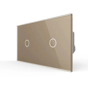 Livolo | Goud | 1+1 | Puls | 12 of 24V DC | Schakelaar Livolo Nederland B.V.