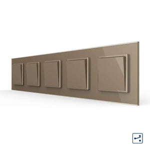 Livolo | Goud | 1+1+1+1+1 | Aan/Uit | Wissel | Wipschakelaar Livolo Nederland B.V.