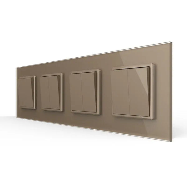 Livolo | Goud | 1+2+2+2 | Aan/Uit | Wipschakelaar Livolo Nederland B.V.