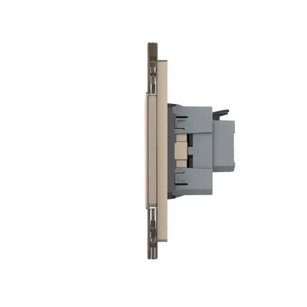 Livolo | Goud | 1+2+2+SR | Aan/Uit | Wissel | Wipschakelaar met wandcontactdoos Livolo Nederland B.V.