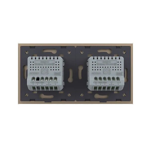 Livolo | Goud | 2+1 | Aan/Uit | 12 of 24V DC | Schakelaar Livolo Nederland B.V.