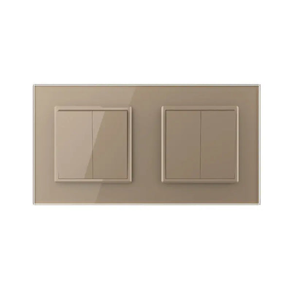 Livolo | Goud | 2+2 | Puls | Wipschakelaar Livolo Nederland B.V.