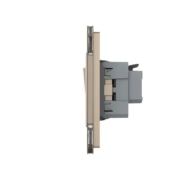 Livolo | Goud | 2+SR | Puls | Wipschakelaar met wandcontactdoos Livolo Nederland B.V.