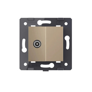 Livolo | Goud | SR | TV - Male | Blindplaat Livolo Nederland B.V.