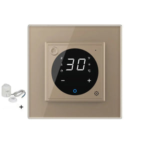 Livolo | Goud | SR | Thermostaat met zoneregeling | Met bedrade zonemotor | Smart Home Livolo Nederland B.V.