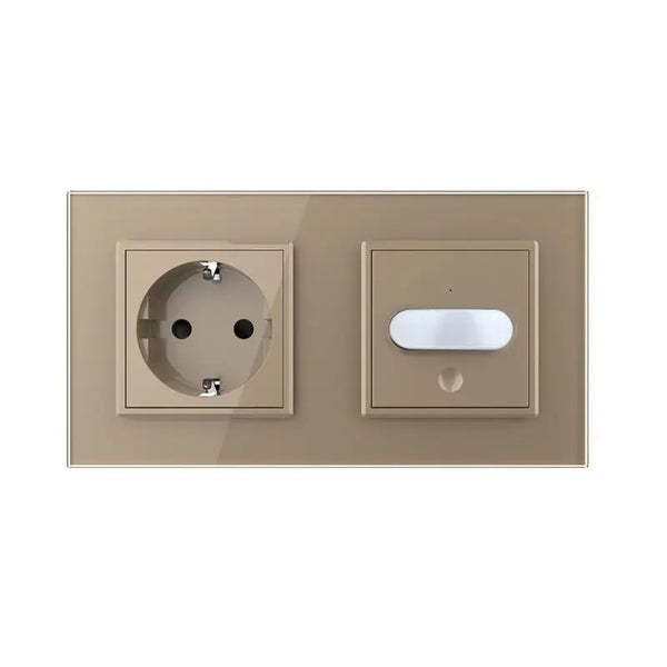 Livolo | Goud | SR+SR | Aan/Uit | Wandcontactdoos | Bewegingsmelder Livolo Nederland B.V.