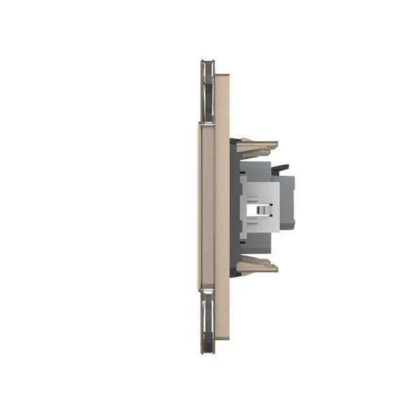 Livolo | Goud | SR+SR | Wandcontactdoos | HDMI aansluiting | Blindplaat Livolo Nederland B.V.