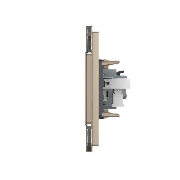 Livolo | Goud | SR+SR | Wandcontactdoos | Telefoon | Blindplaat Livolo Nederland B.V.