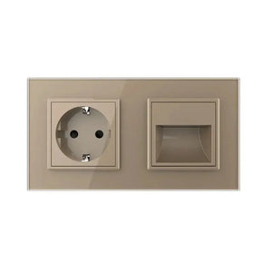 Livolo | Goud | SR+SR | Wandcontactdoos | Wandverlichting Livolo Nederland B.V.
