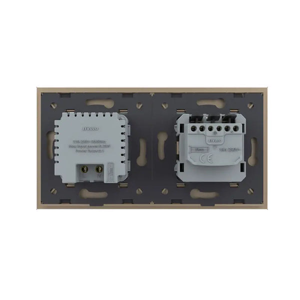 Livolo | Goud | SR+SR | Wandcontactdoos | Wandverlichting Livolo Nederland B.V.