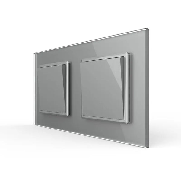 Livolo | Grijs | 1+1 | Puls | Wipschakelaar Livolo Nederland B.V.