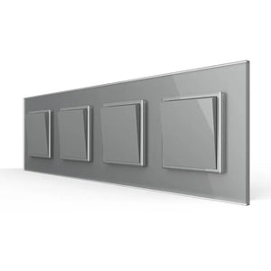 Livolo | Grijs | 1+1+1+1 | Puls | Wipschakelaar Livolo Nederland B.V.