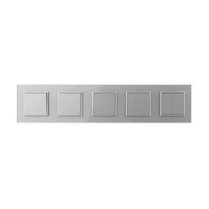 Livolo | Grijs | 1+1+1+1+2 | Aan/Uit | Wissel | Wipschakelaar Livolo Nederland B.V.