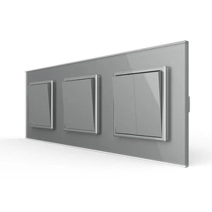 Livolo | Grijs | 1+1+2 | Puls | Wipschakelaar Livolo Nederland B.V.