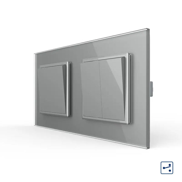 Livolo | Grijs | 1+2 | Aan/Uit | Wissel | Wipschakelaar Livolo Nederland B.V.