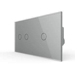 Livolo | Grijs | 2+1 | Aan/Uit | 12 of 24V DC | Schakelaar Livolo Nederland B.V.