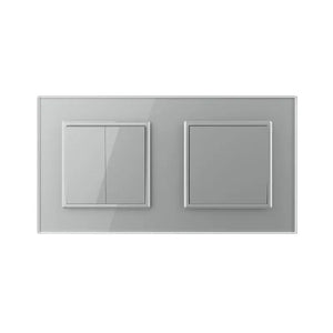 Livolo | Grijs | 2+1 | Aan/Uit | Wissel | Wipschakelaar Livolo Nederland B.V.