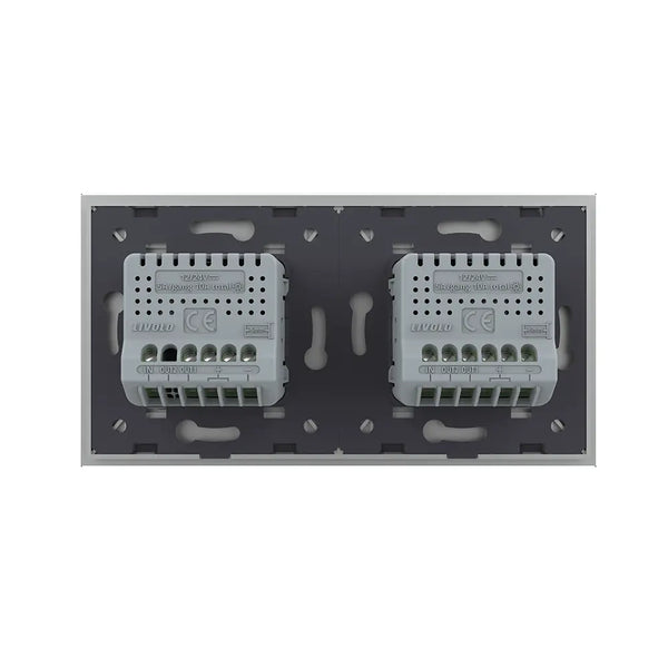 Livolo | Grijs | 2+1 | Puls | 12 of 24V DC | Schakelaar Livolo Nederland B.V.