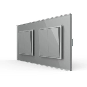 Livolo | Grijs | 2+2 | Aan/Uit | Wipschakelaar Livolo Nederland B.V.