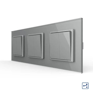 Livolo | Grijs | 2+2+2 | Aan/Uit | Wissel | Wipschakelaar Livolo Nederland B.V.