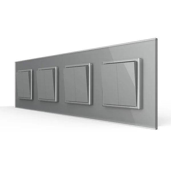 Livolo | Grijs | 2+2+2+2 | Aan/Uit | Wipschakelaar Livolo Nederland B.V.