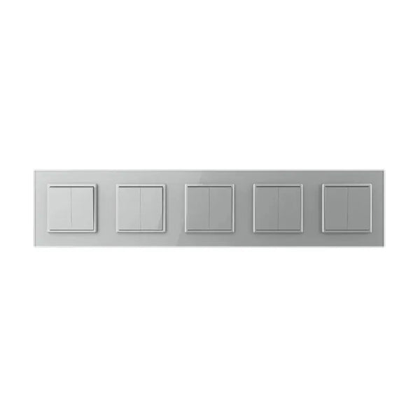 Livolo | Grijs | 2+2+2+2+2 | Aan/Uit | Wissel | Wipschakelaar Livolo Nederland B.V.