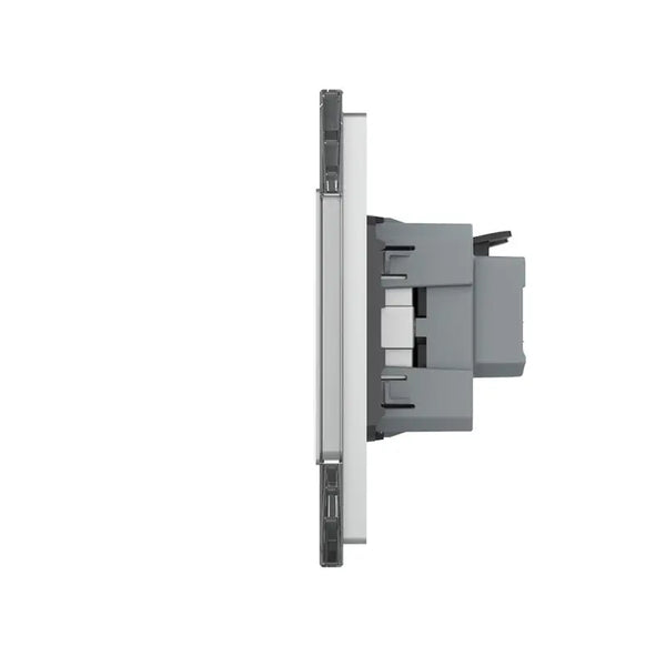 Livolo | Grijs | 2+2+2+SR+SR | Aan/Uit | Wipschakelaar met dubbele wandcontactdoos Livolo Nederland B.V.