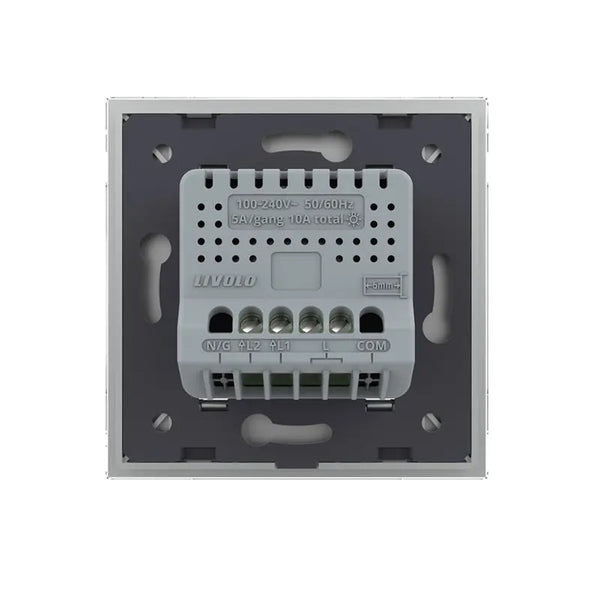 Livolo | Grijs | SR | Aan/Uit | Dubbel | Schakelaar Livolo Nederland B.V.