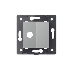 Livolo | Grijs | SR | Kabeldoorvoer | Blindplaat Livolo Nederland B.V.