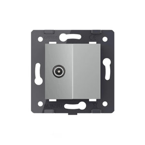 Livolo | Grijs | SR | TV - Male | Blindplaat Livolo Nederland B.V.