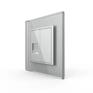 Livolo | Grijs | SR | Telefoon | Blindplaat Livolo Nederland B.V.