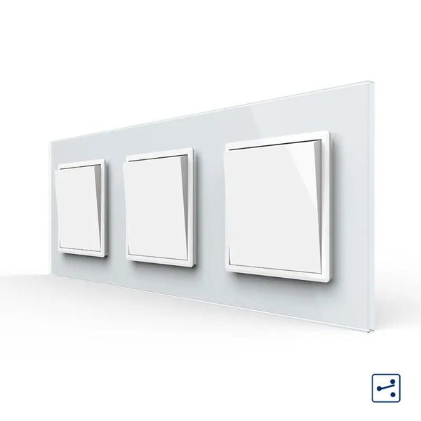 Livolo | Wit | 1+1+1 | Aan/Uit | Wissel | Wipschakelaar Livolo Nederland B.V.