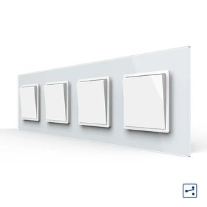 Livolo | Wit | 1+1+1+1 | Aan/Uit | Wissel | Wipschakelaar Livolo Nederland B.V.