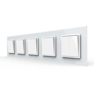 Livolo | Wit | 1+1+1+1+2 | Aan/Uit | Wipschakelaar Livolo Nederland B.V.