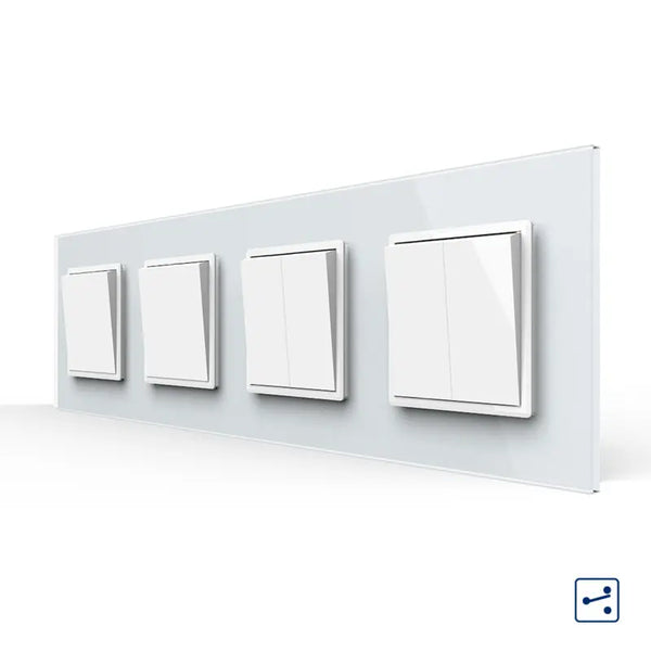 Livolo | Wit | 1+1+2+2 | Aan/Uit | Wissel | Wipschakelaar Livolo Nederland B.V.