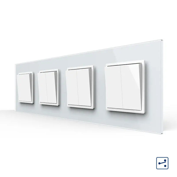 Livolo | Wit | 1+2+2+2 | Aan/Uit | Wissel | Wipschakelaar Livolo Nederland B.V.