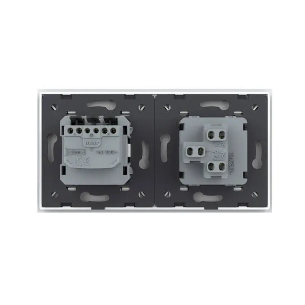 Livolo | Wit | 1+SR | Puls | Wipschakelaar met wandcontactdoos Livolo Nederland B.V.