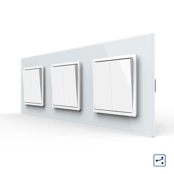 Livolo | Wit | 2+2+2 | Aan/Uit | Wissel | Wipschakelaar Livolo Nederland B.V.