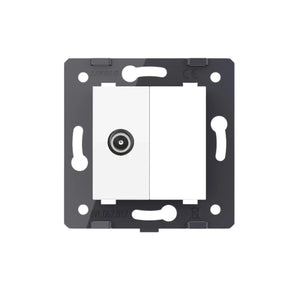 Livolo | Wit | SR | TV - Male | Blindplaat Livolo Nederland B.V.